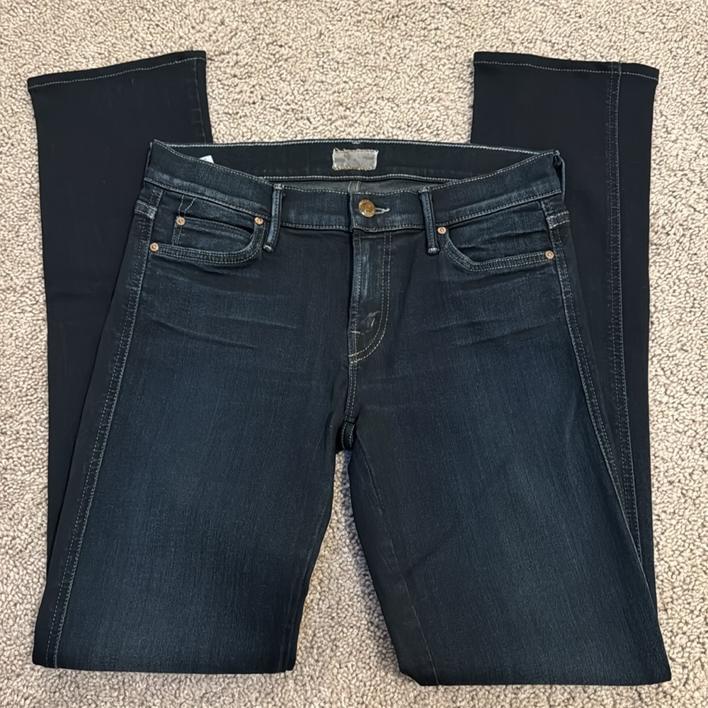 Mother denim 28 the rascal jeans coffee tea or me slim straight